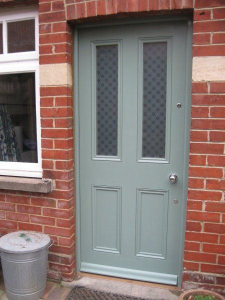 Grey painted front door