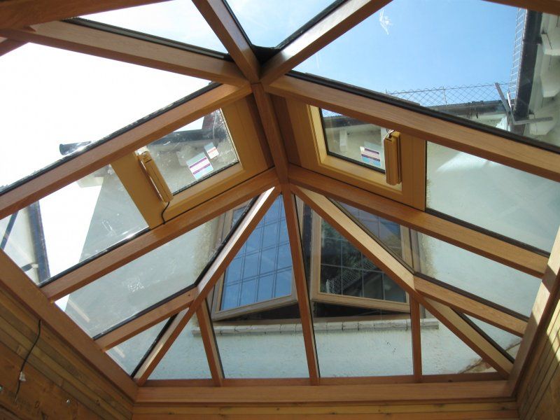 Oak framed extension roof lantern