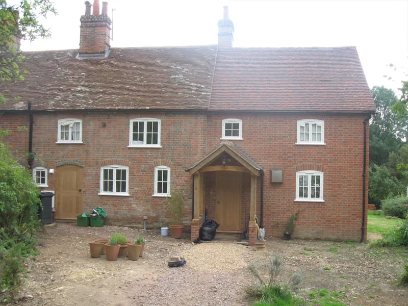 Oak framed farmhouse exterior