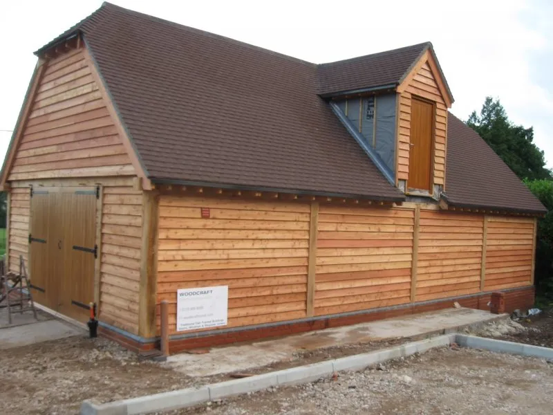 Oak framed garage barn