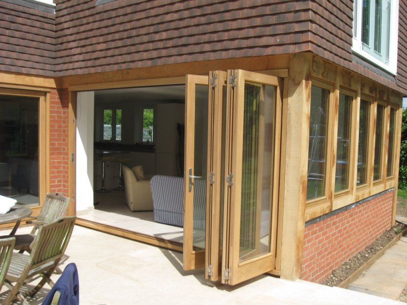 Oak framed garden room glazed