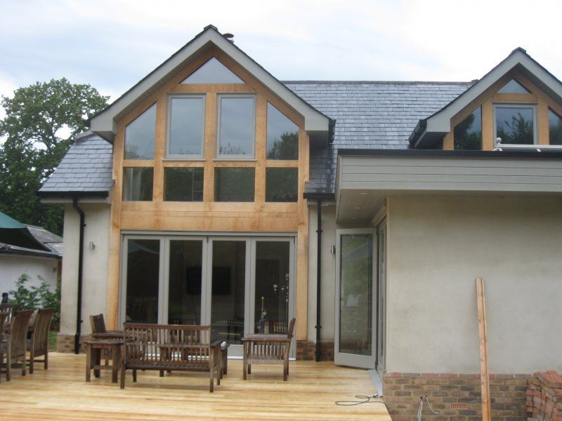 Oak framed orangery exterior