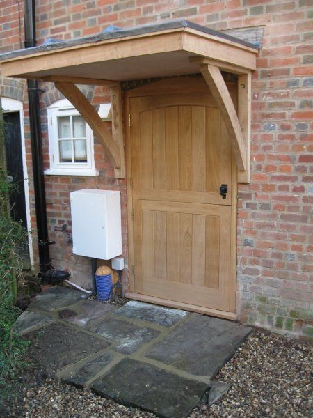 Oak plank front door