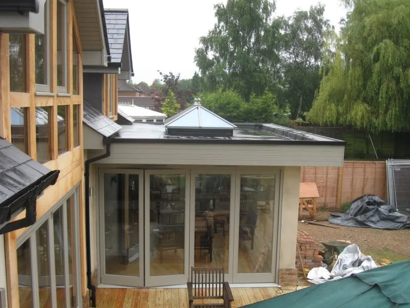 Oak roof lantern orangery exterior