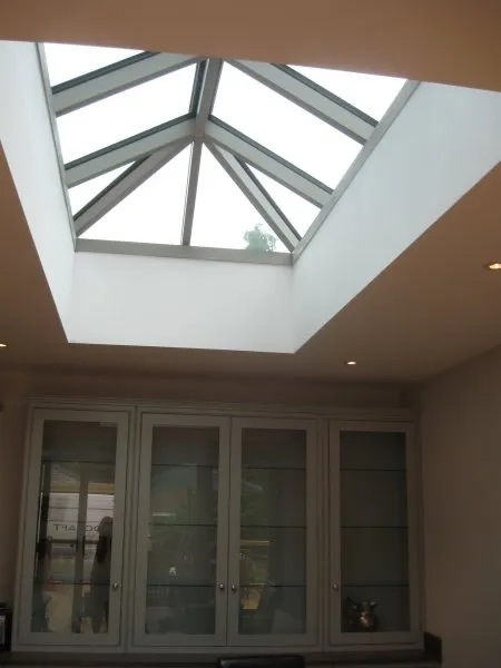 Oak roof lantern orangery interior