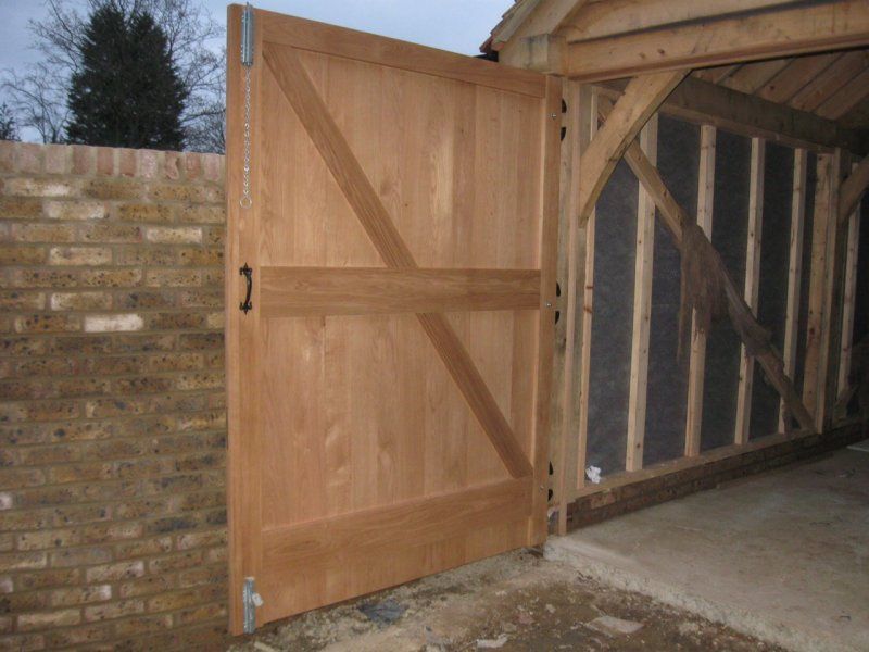 Oak timber side gate