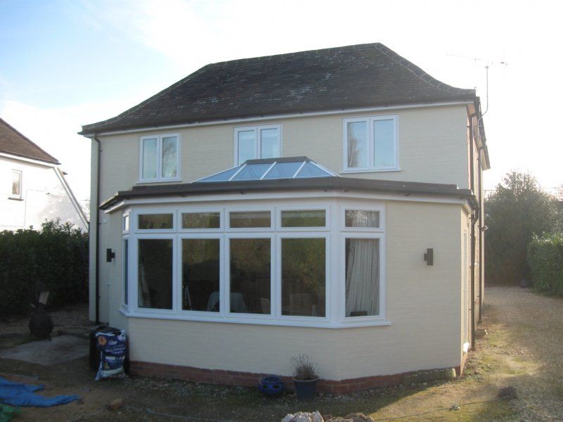 Rendered curved extension
