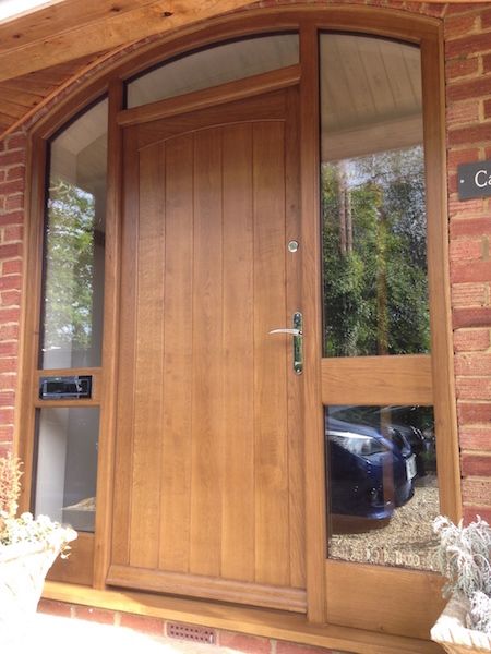 Solid oak front door