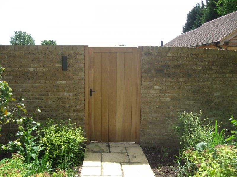 Timber garden gate