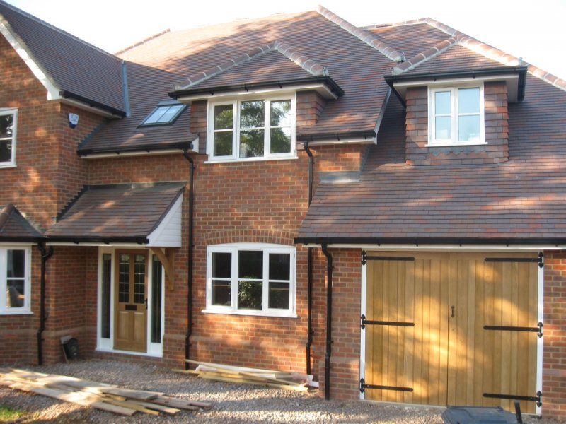 Timber windows brick extension