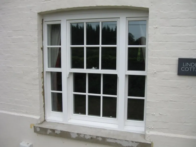 White bay window leaded